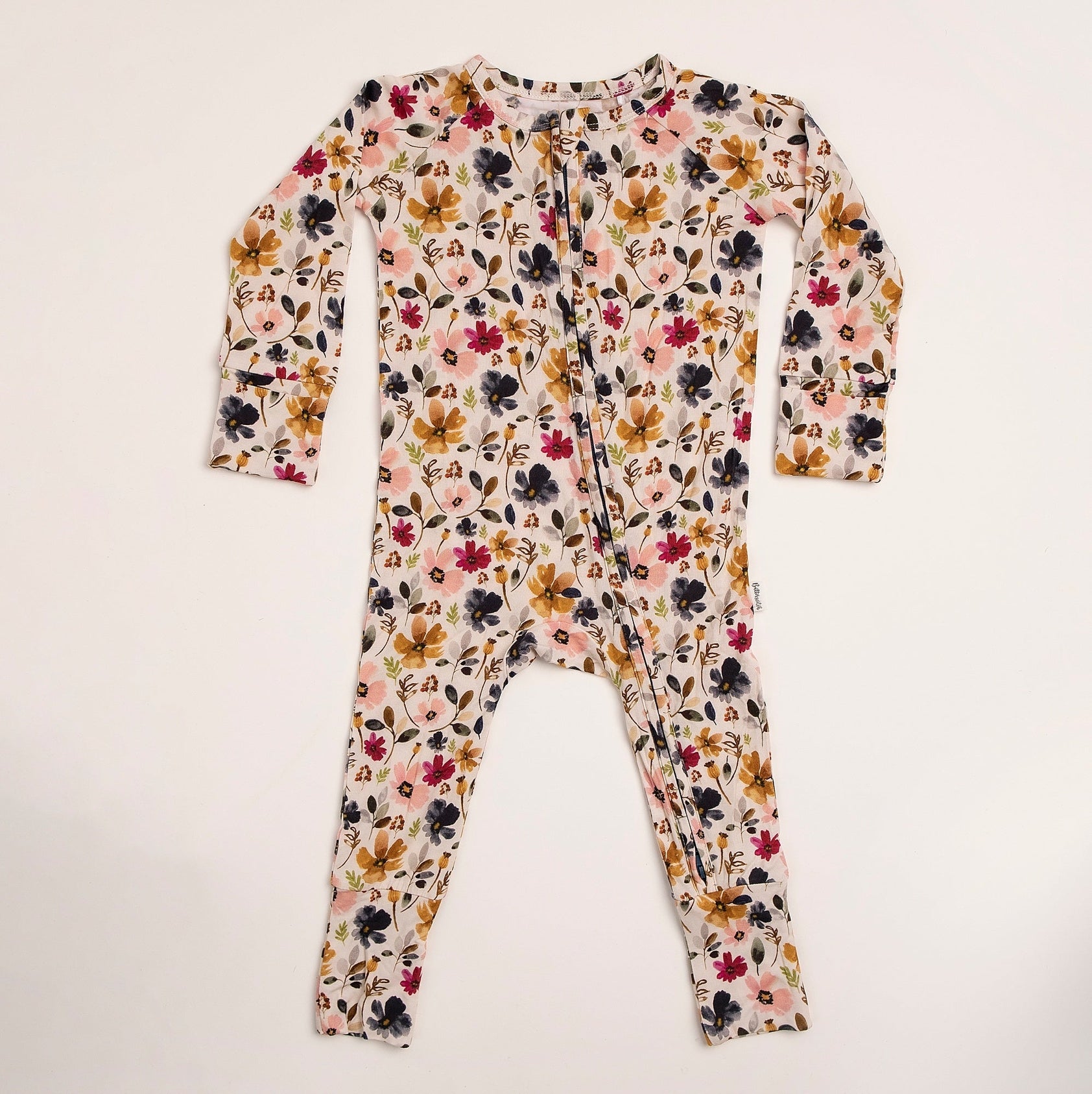 Watercolor Floral Bamboo Romper