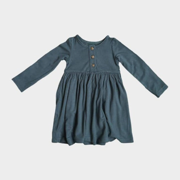 Long Sleeve Henley Dress