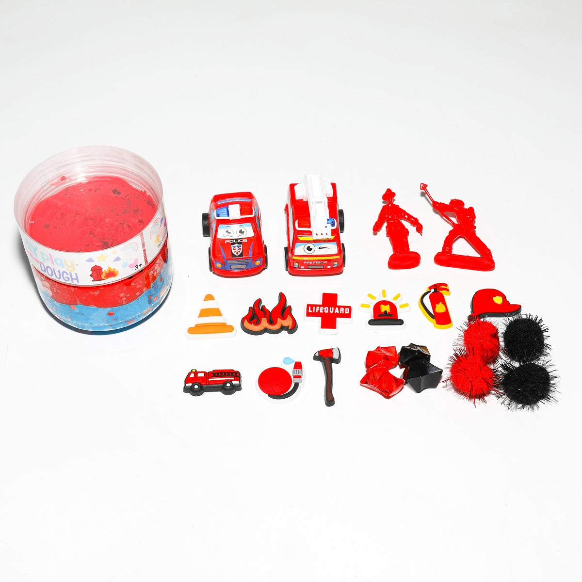 Play Dough Jar - Fire Truck