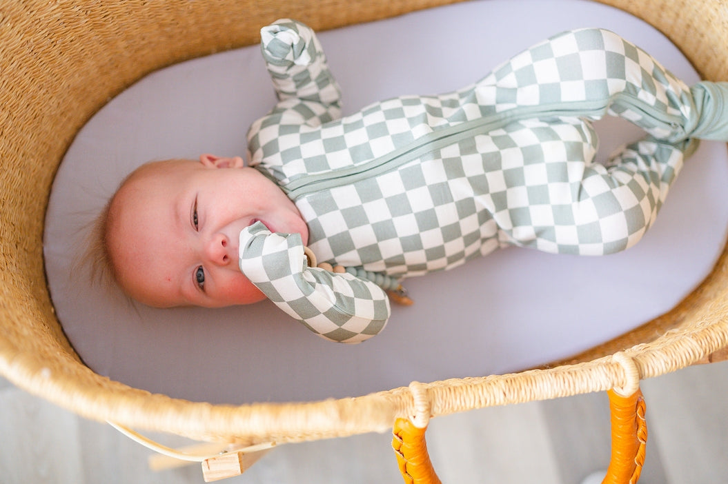 Jade Checkered Zip Romper