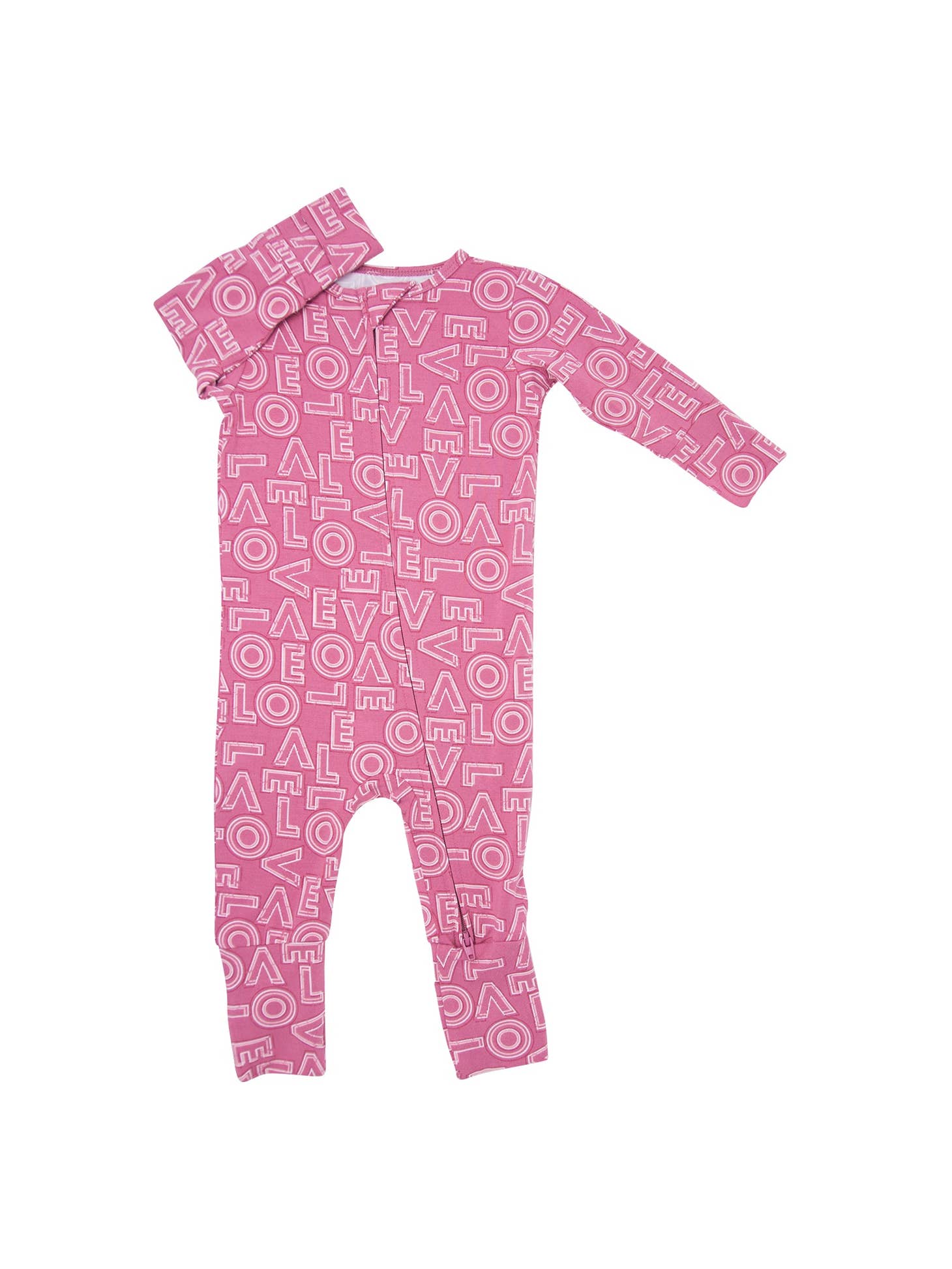 Pink Love Bamboo Romper