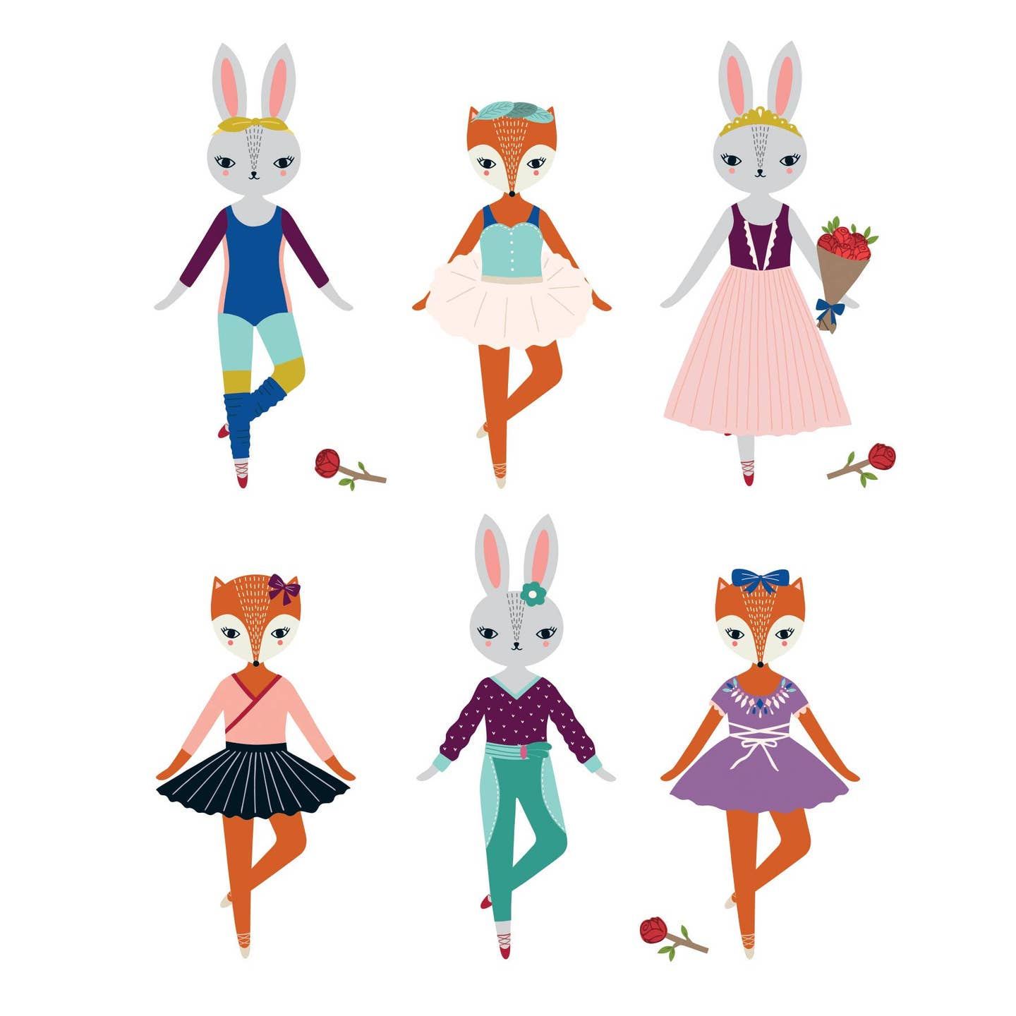 Magnetic Dress-Up - Woodland Ballet
