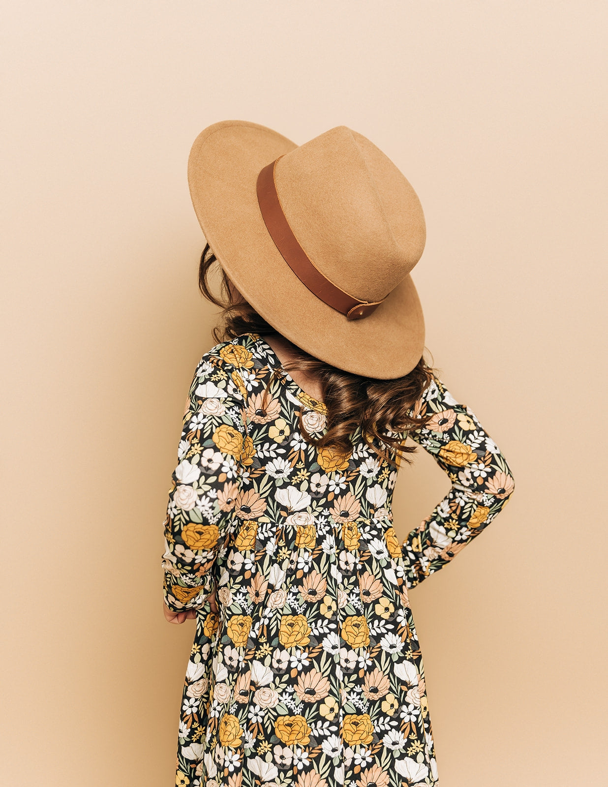 Mustard Floral Dress