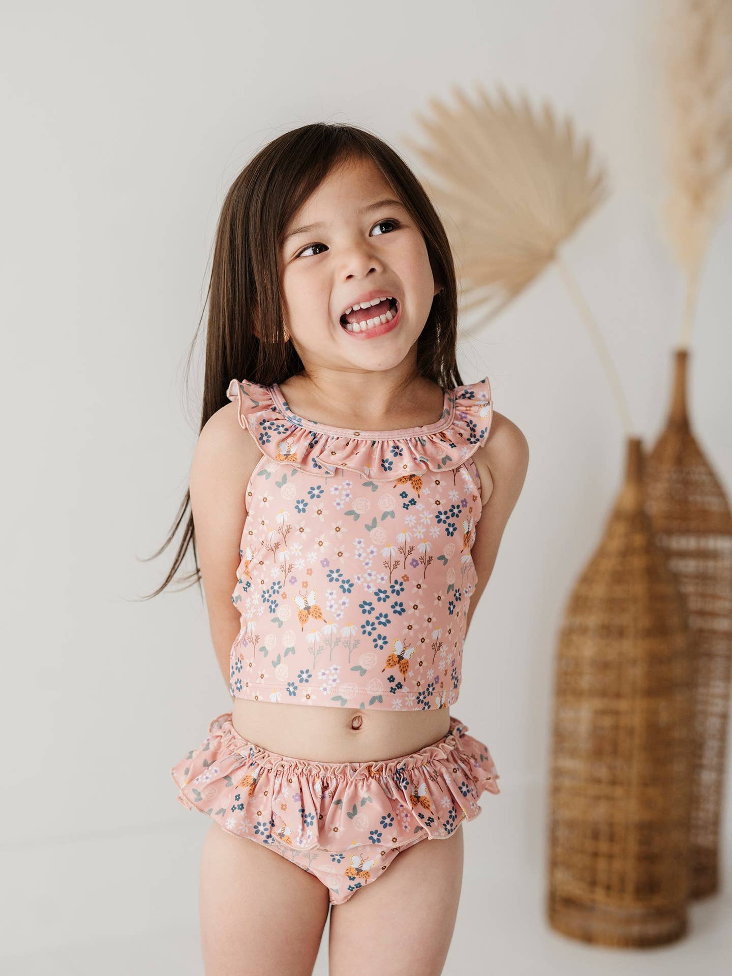 Tankini Swimsuit in Butterfly Garden