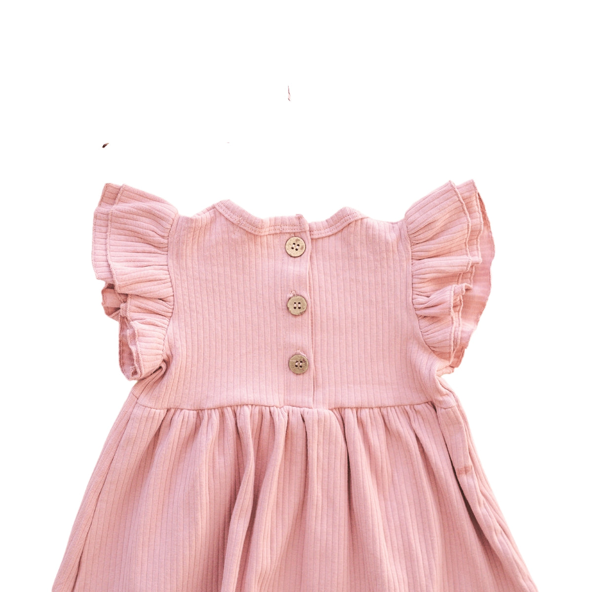 Ribbed Flutter Dress