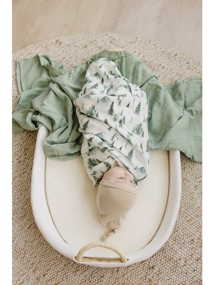 Forest Bamboo Muslin Swaddle Blanket