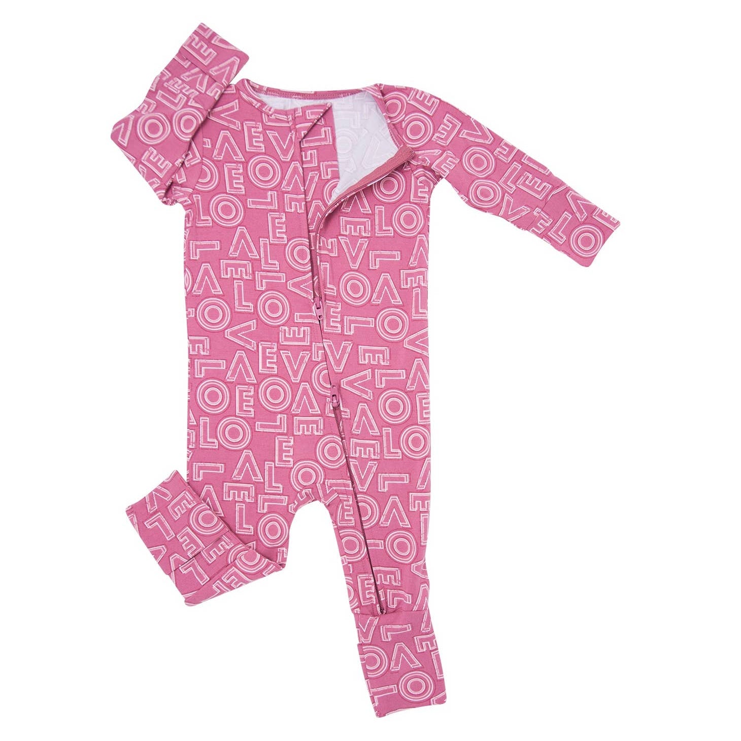 Pink Love Bamboo Romper