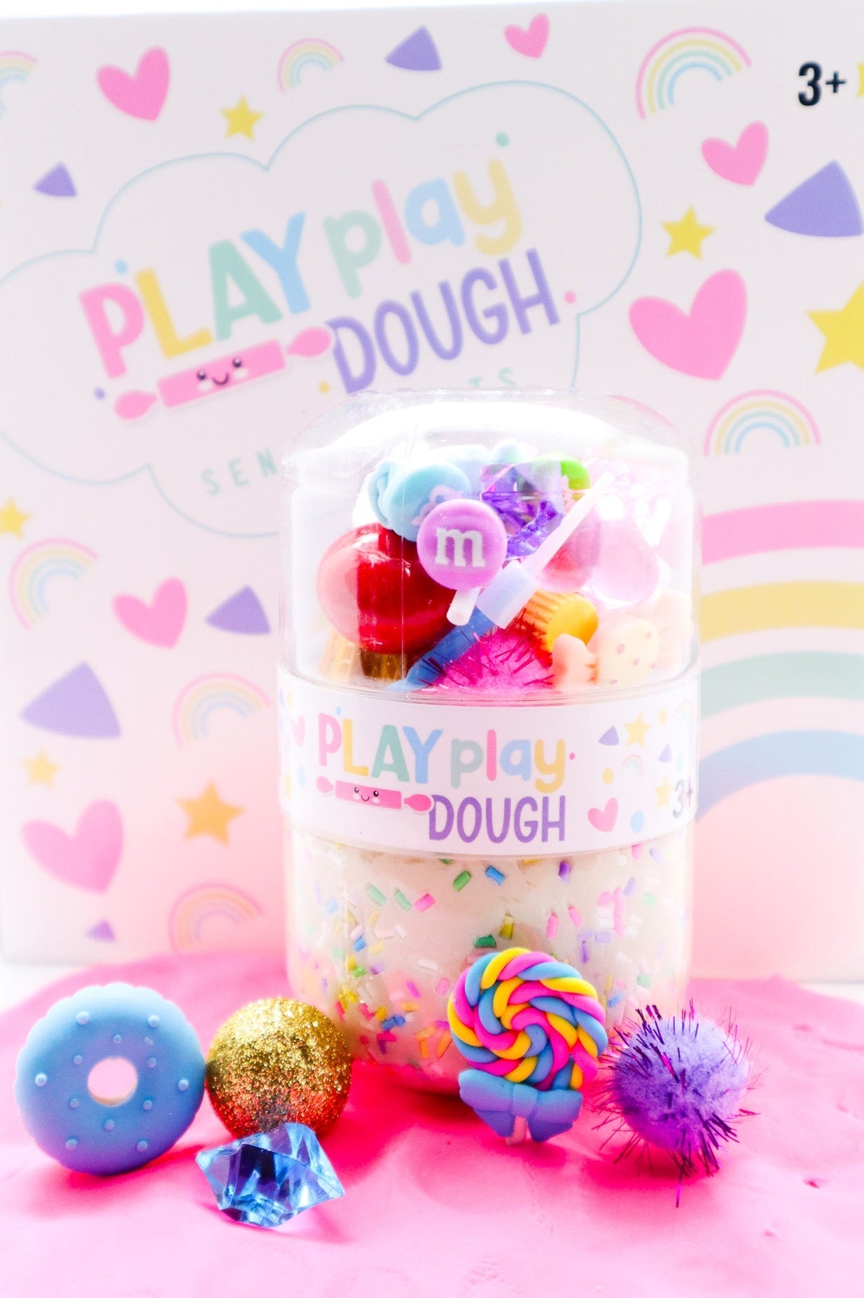 Play Dough Jar - Ice Cream Candy