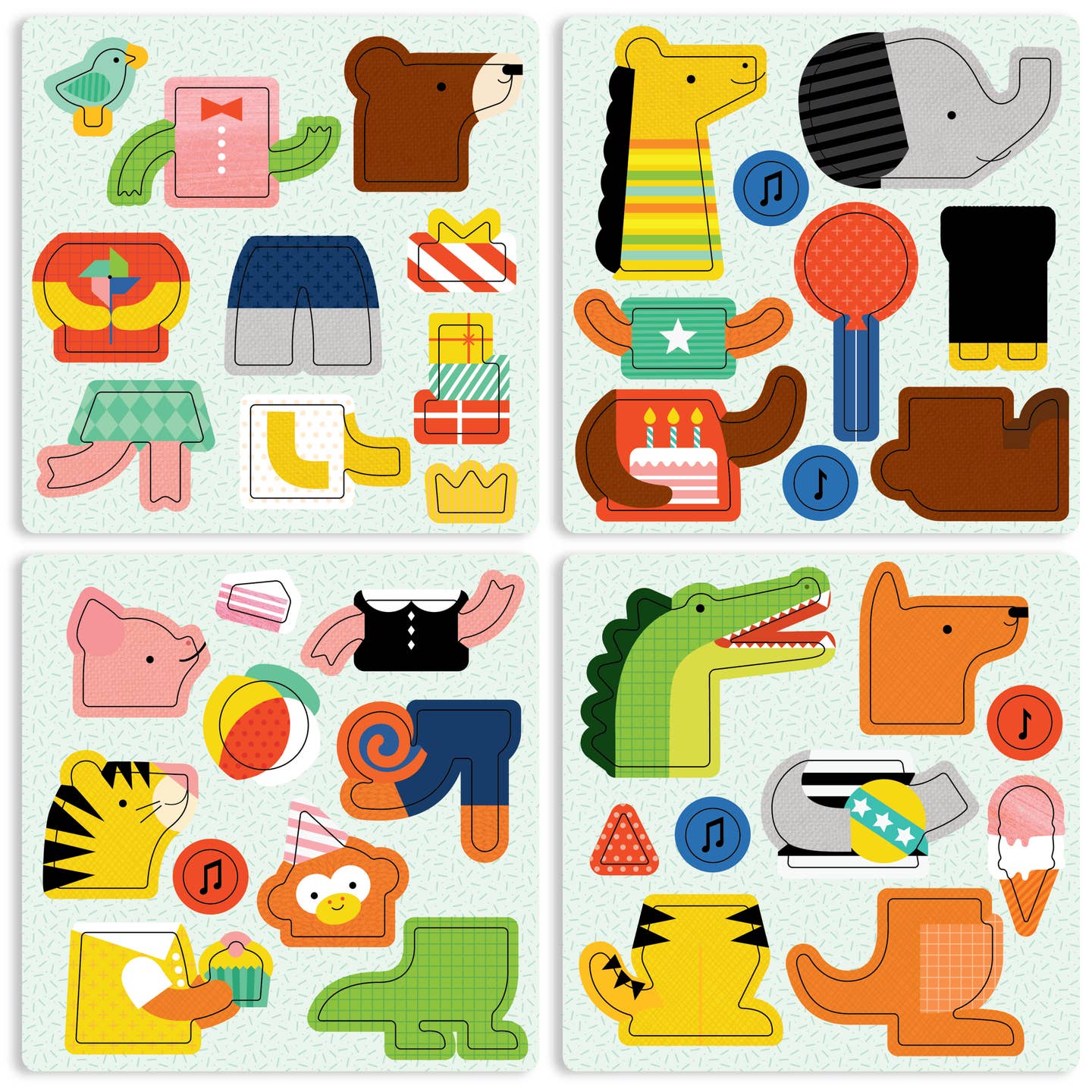 Magnetic Play Set - Party Animals