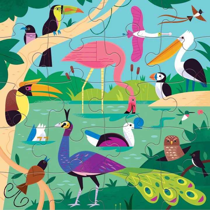 Magnetic Puzzle - Bugs & Birds