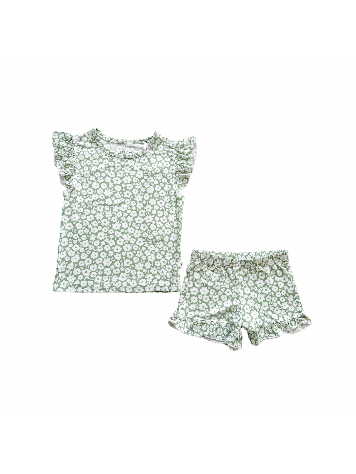 Sage Ditsy Floral Short Set
