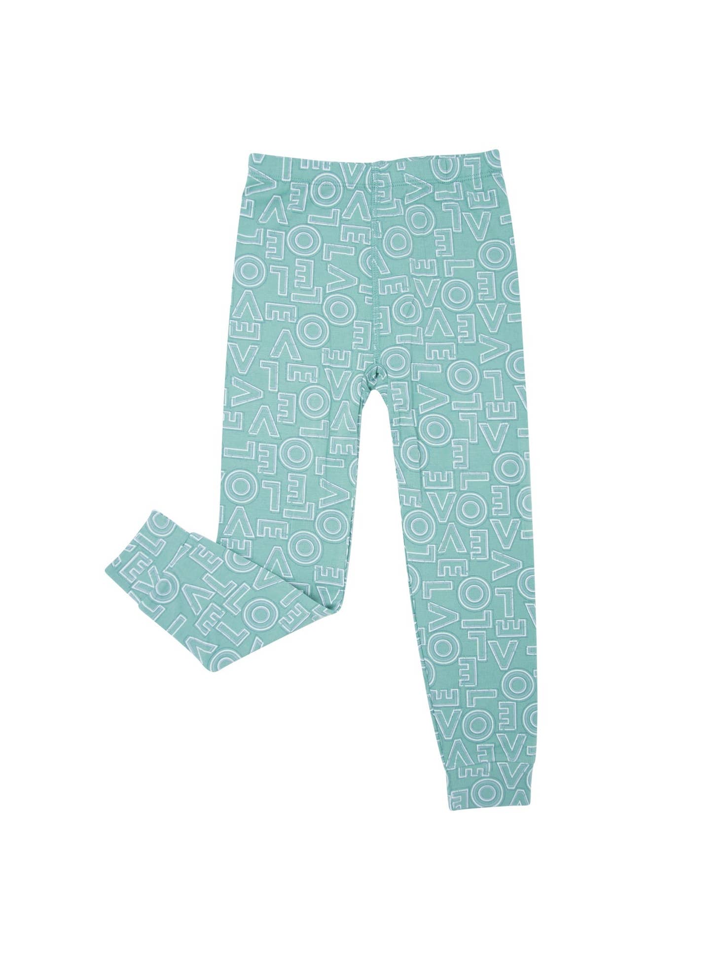 Teal Love Bamboo Two Piece Pajamas