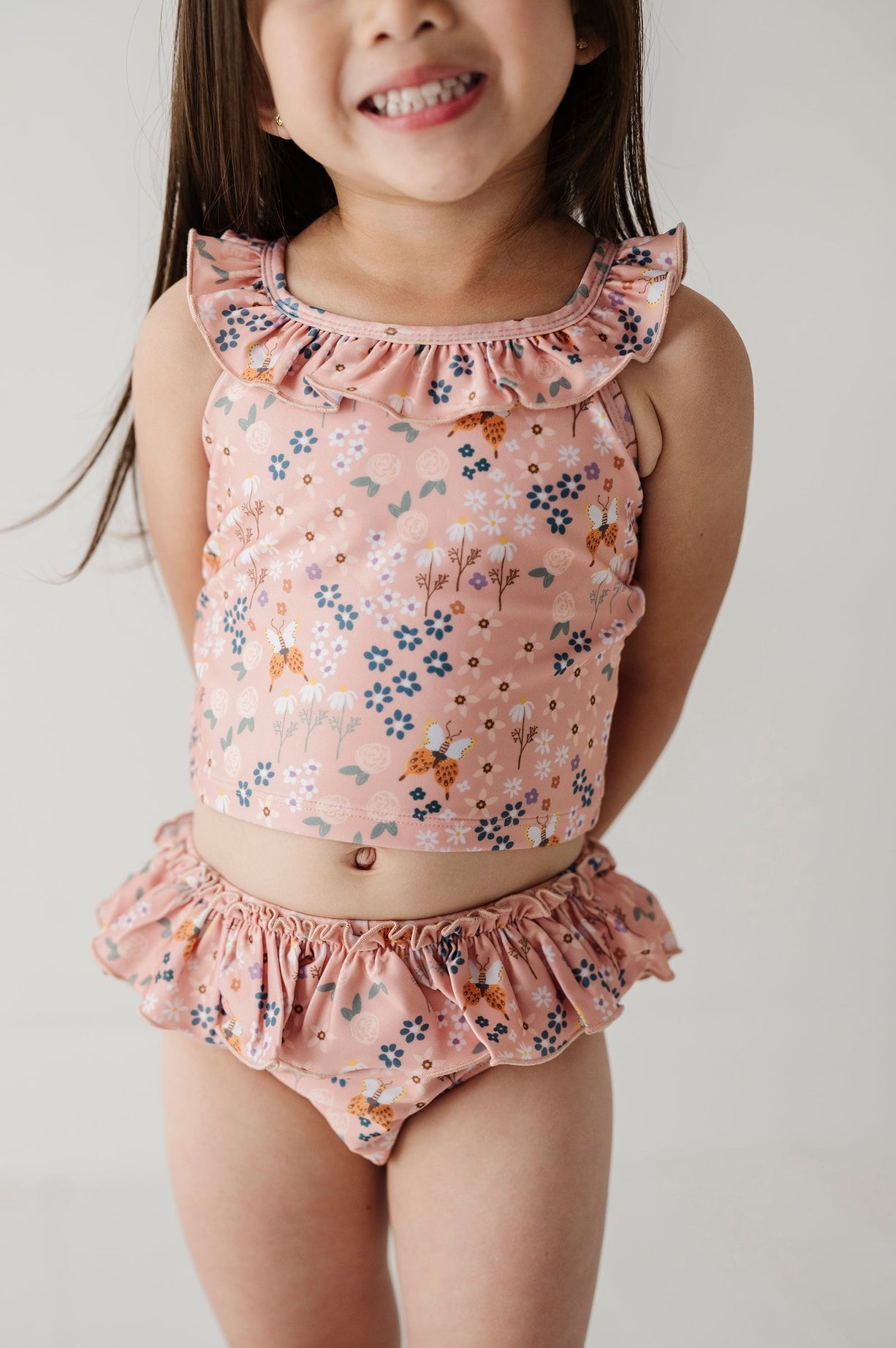 Tankini Swimsuit in Butterfly Garden