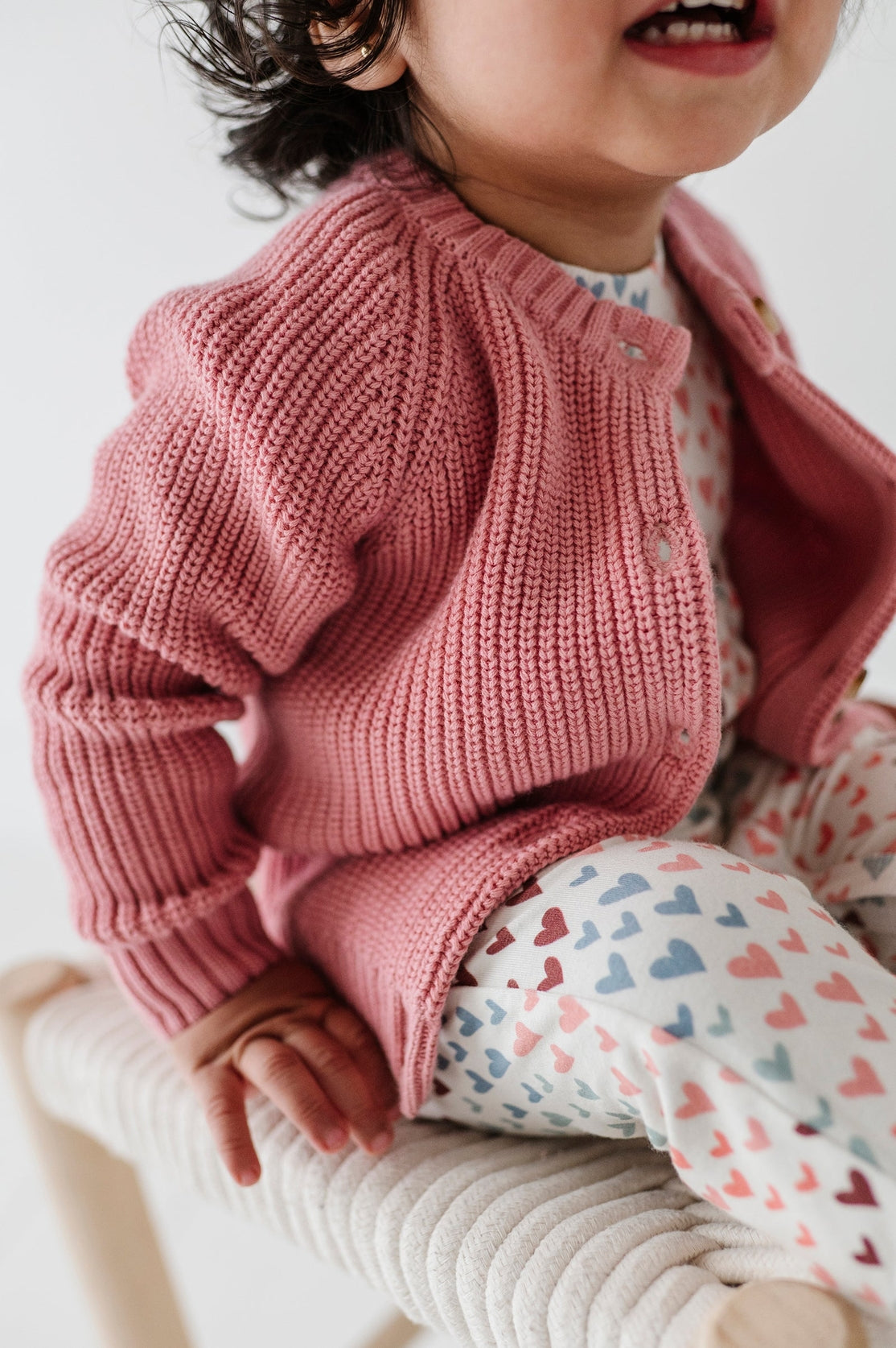 Pink Knit Cardigan