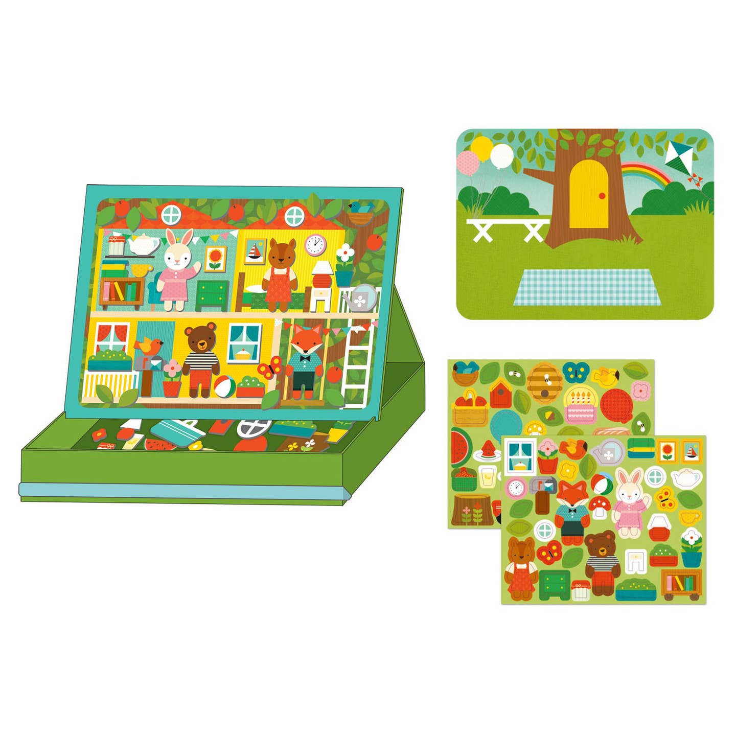 Magnetic Play Scene - Treehouse Party