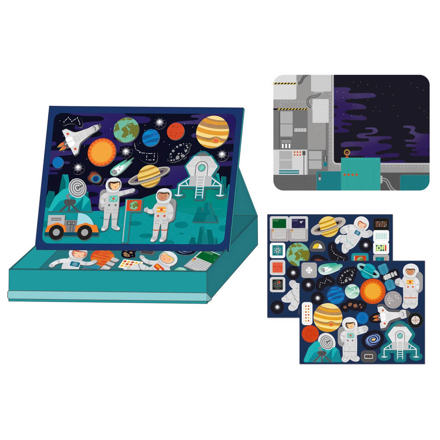 Magnetic Play Scene - Outer Space