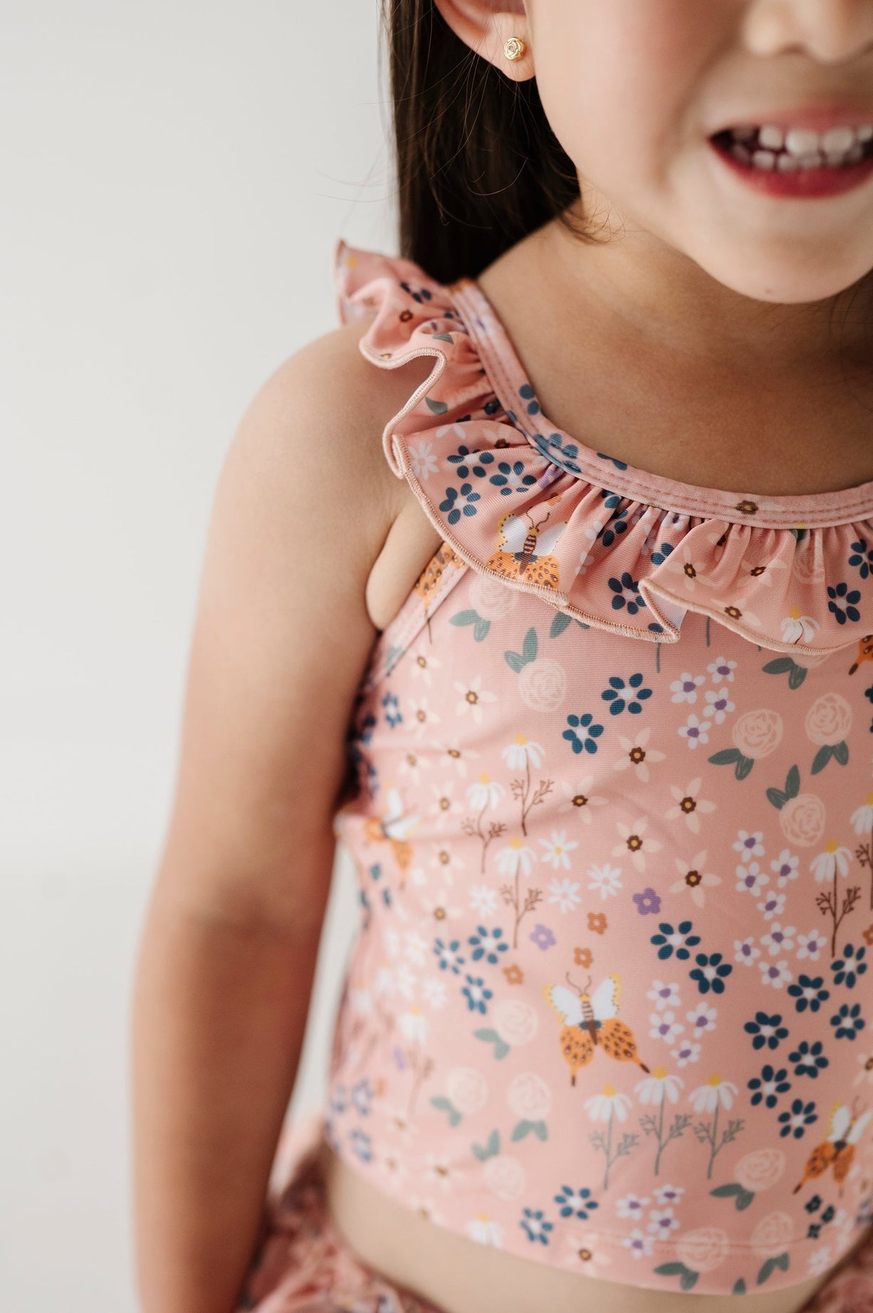 Tankini Swimsuit in Butterfly Garden