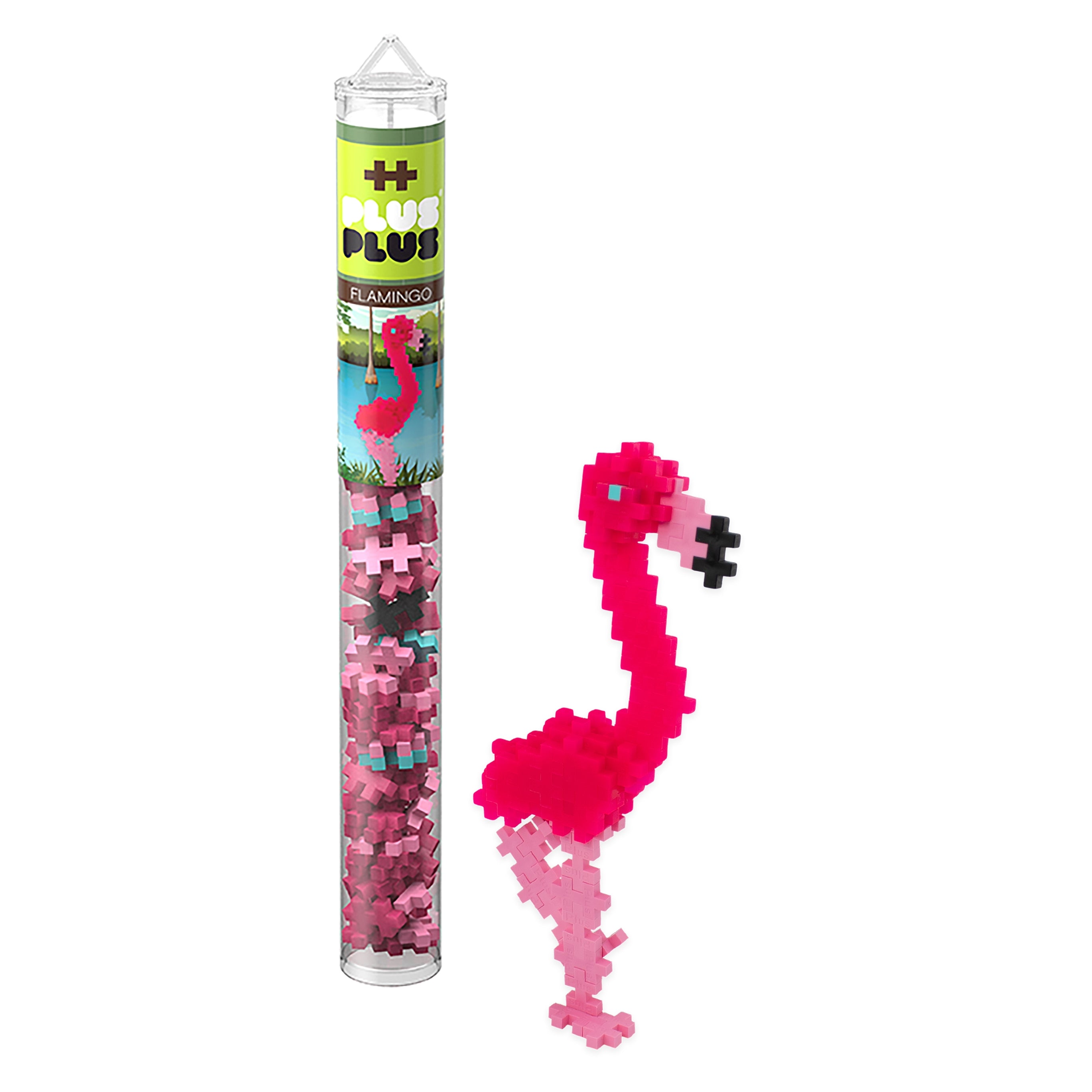 Plus-Plus Tube - Flamingo