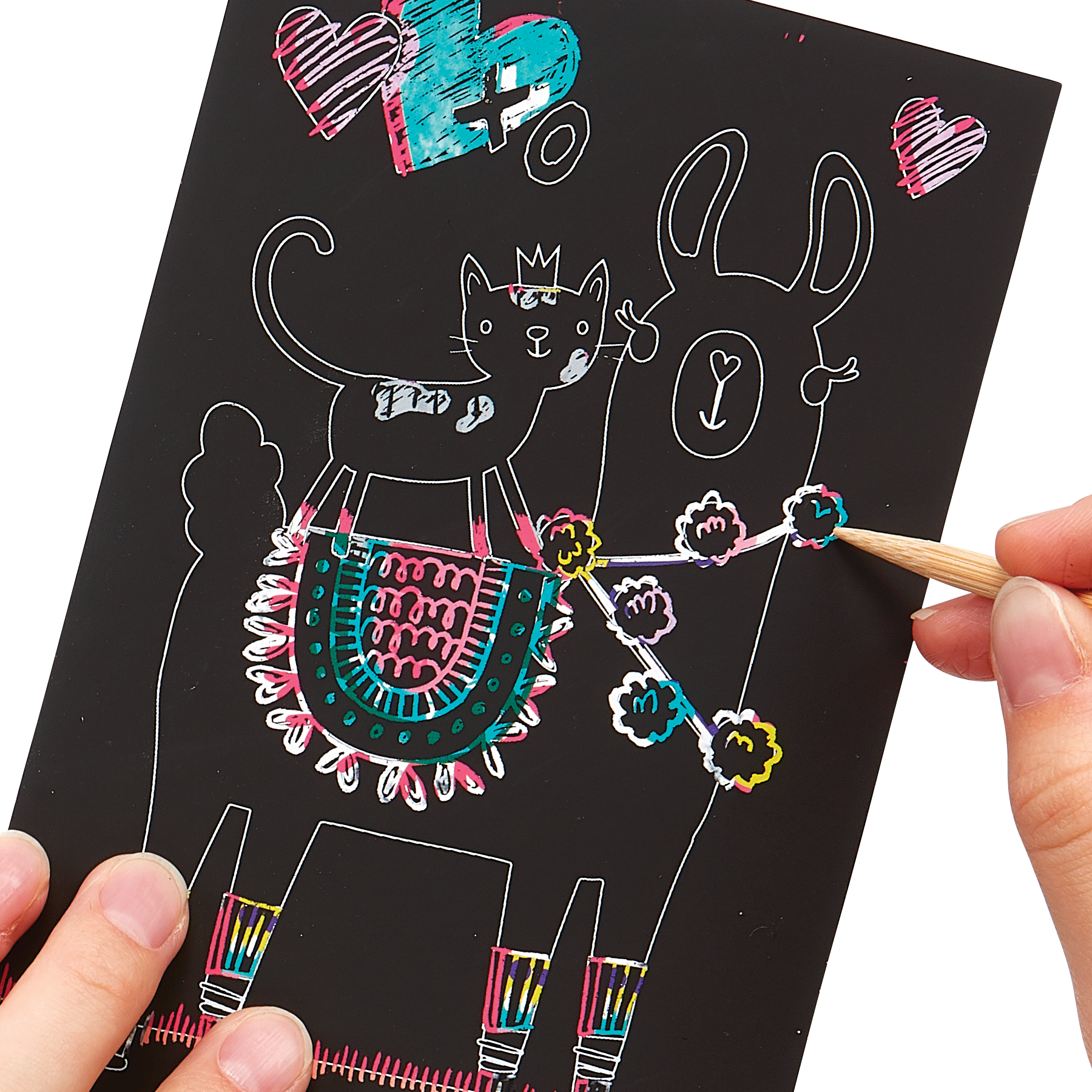 Scratch & Scribble Art Kit: Funtastic Friends