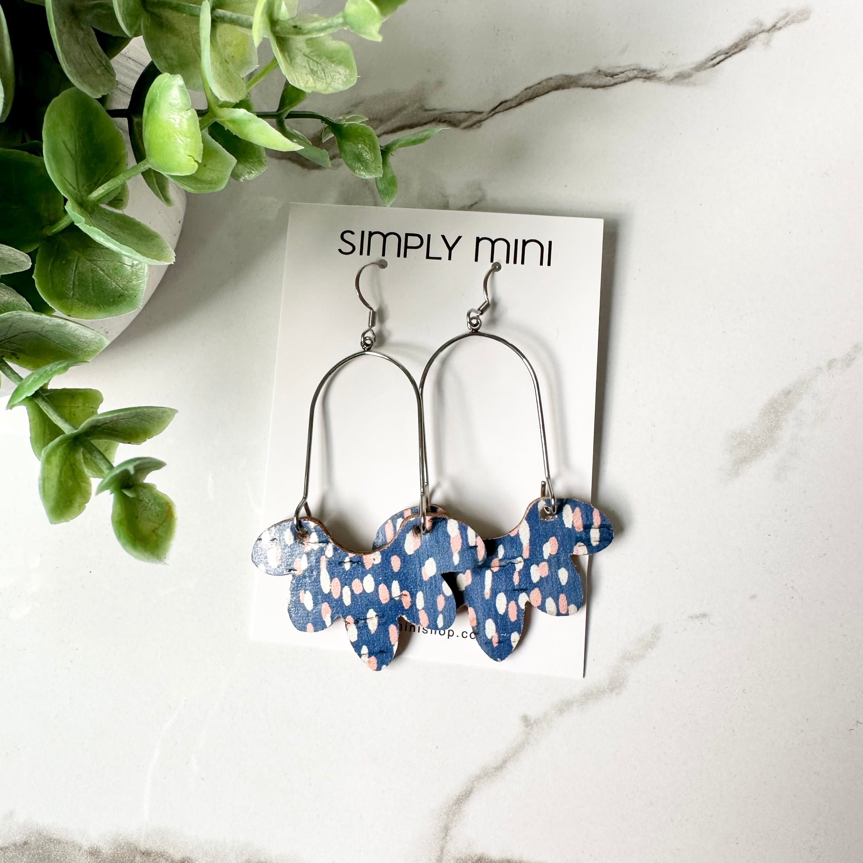 Floral Drop Earrings (Multiple Colors)