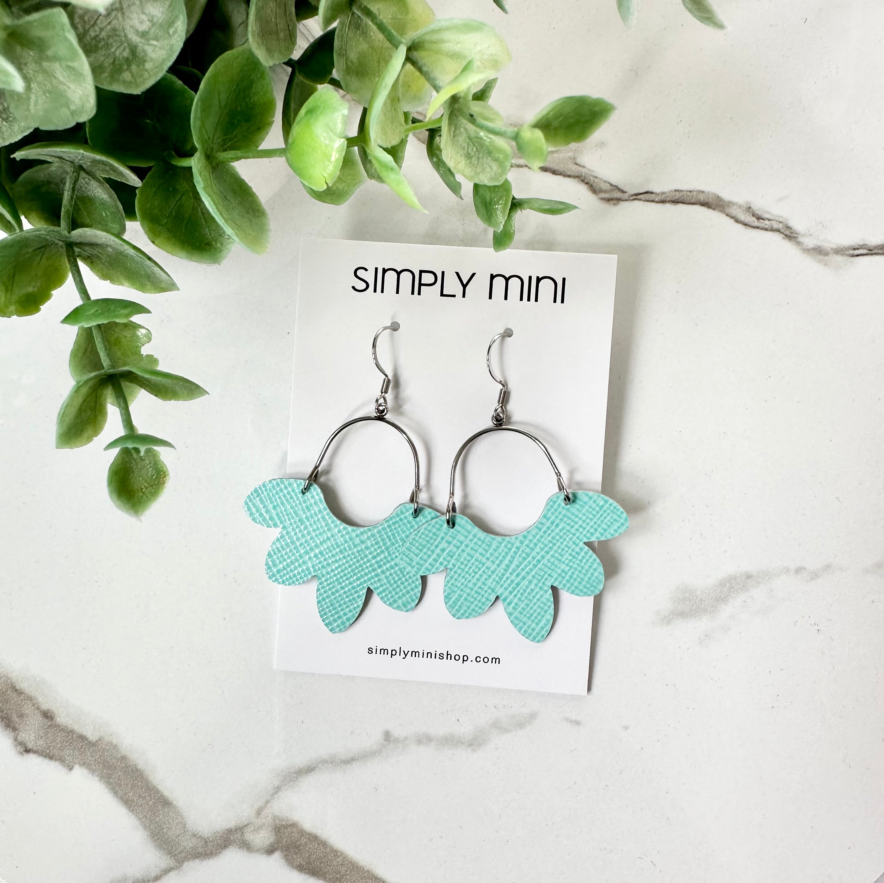 Petite Floral Drop Earrings (Multiple Colors)