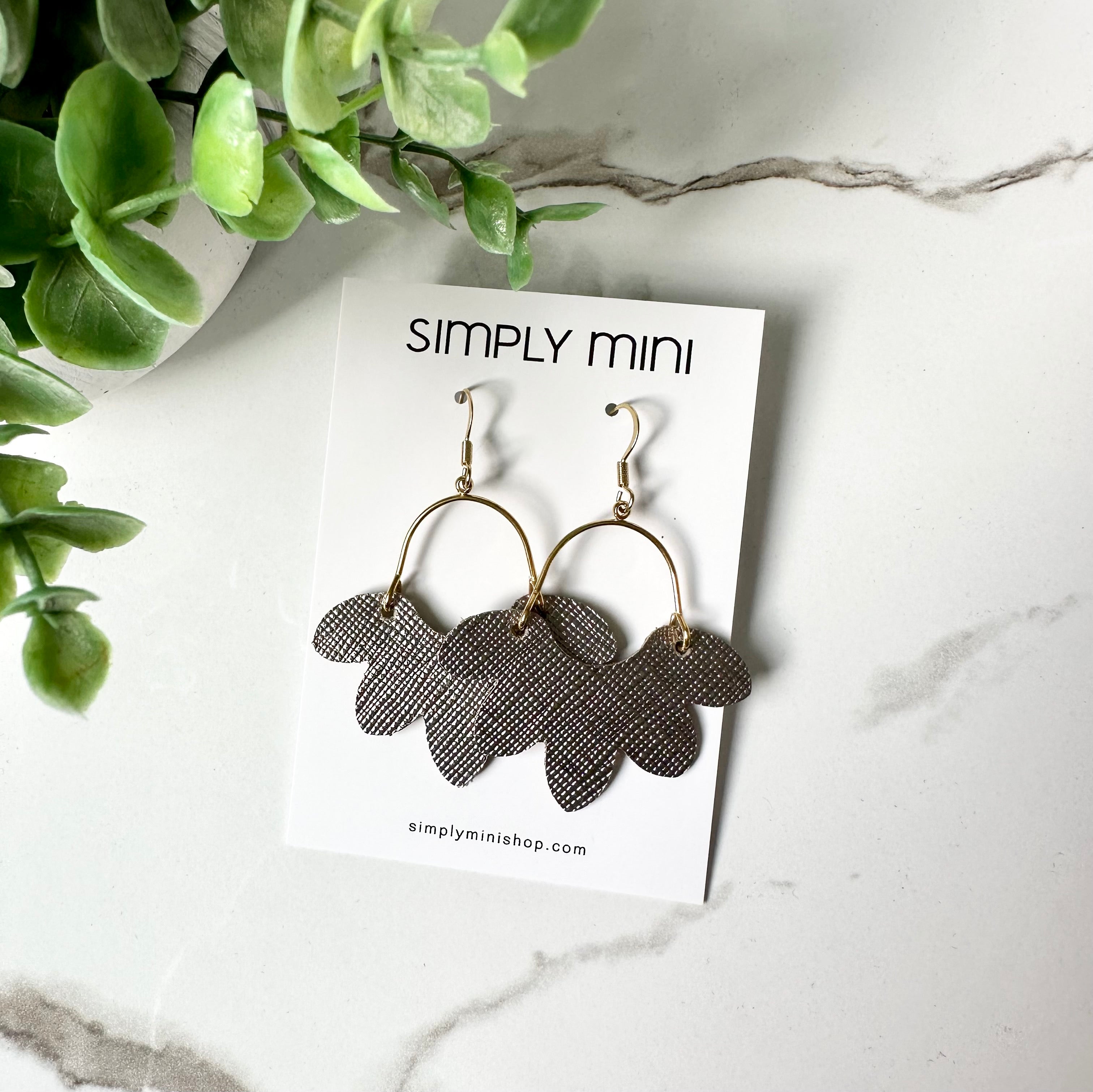 Petite Floral Drop Earrings (Multiple Colors)