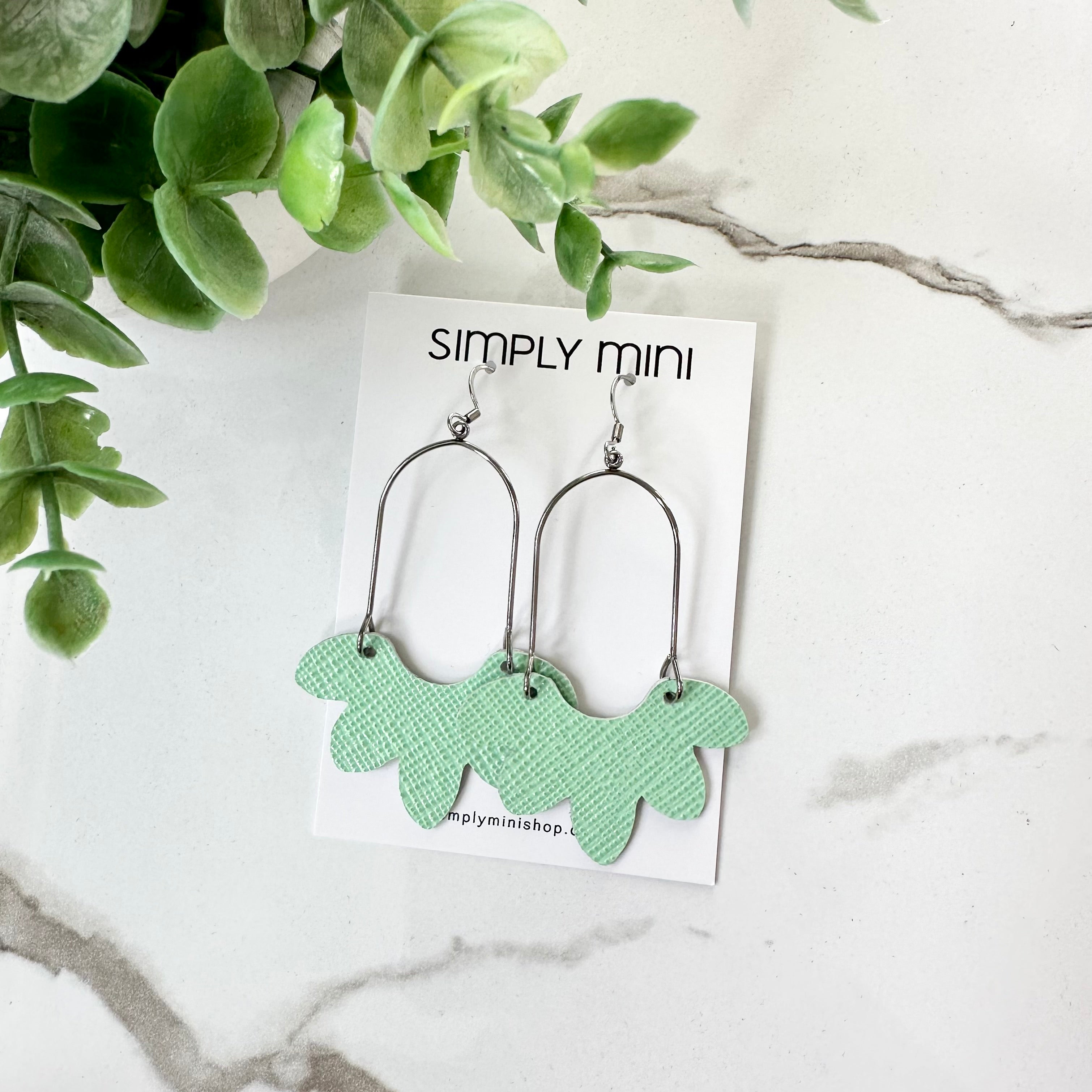 Floral Drop Earrings (Multiple Colors)