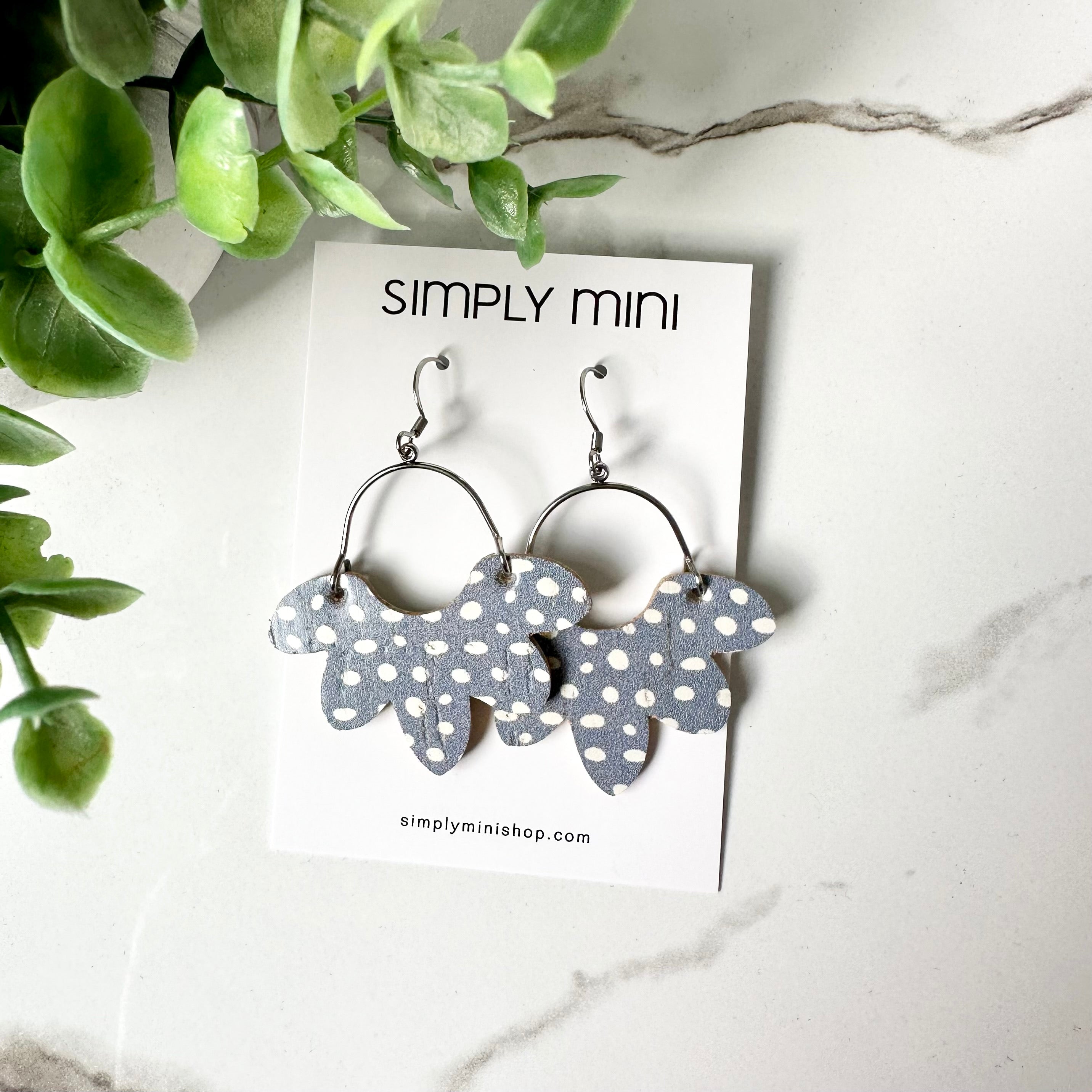 Petite Floral Drop Earrings (Multiple Colors)