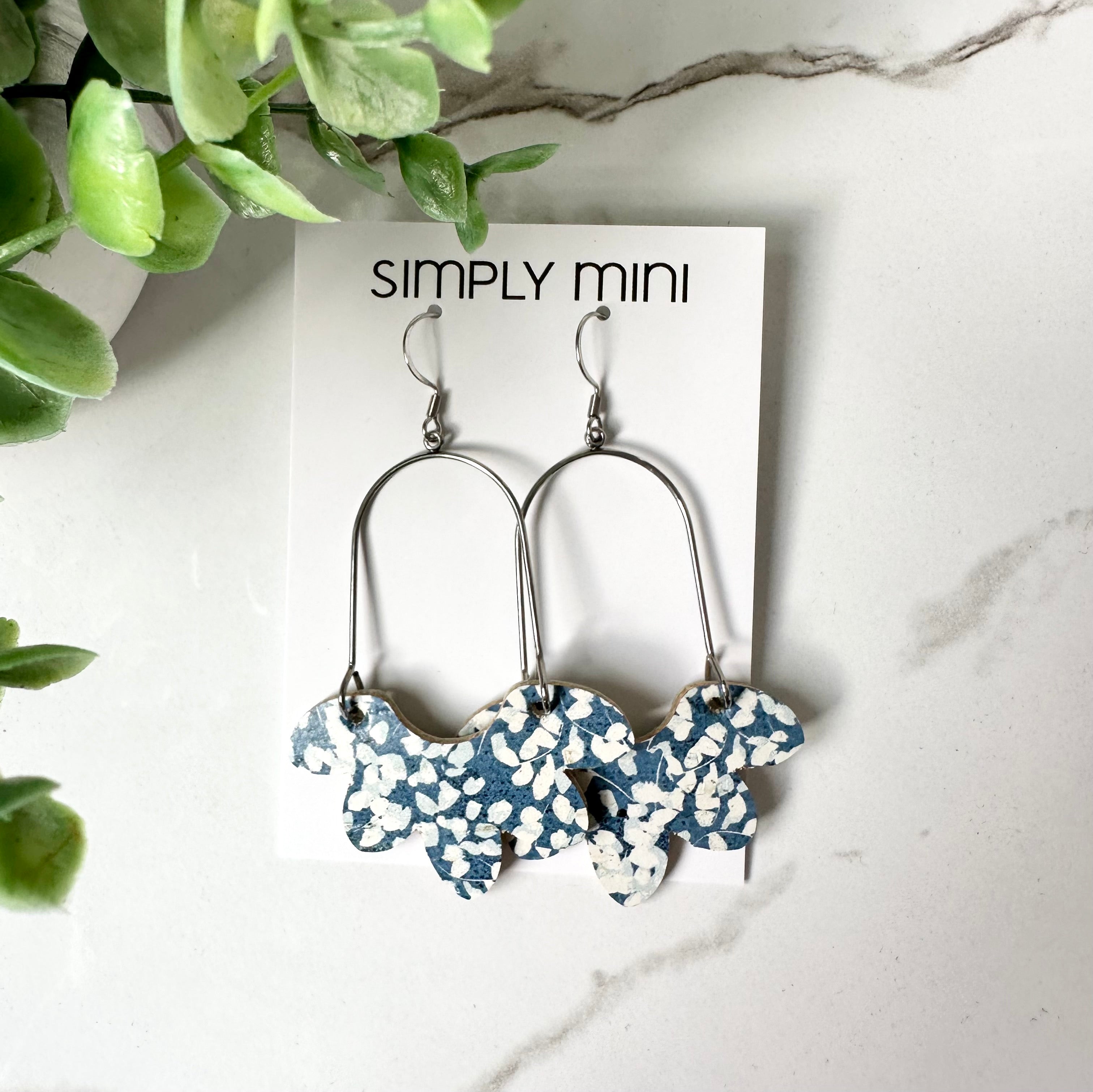 Floral Drop Earrings (Multiple Colors)