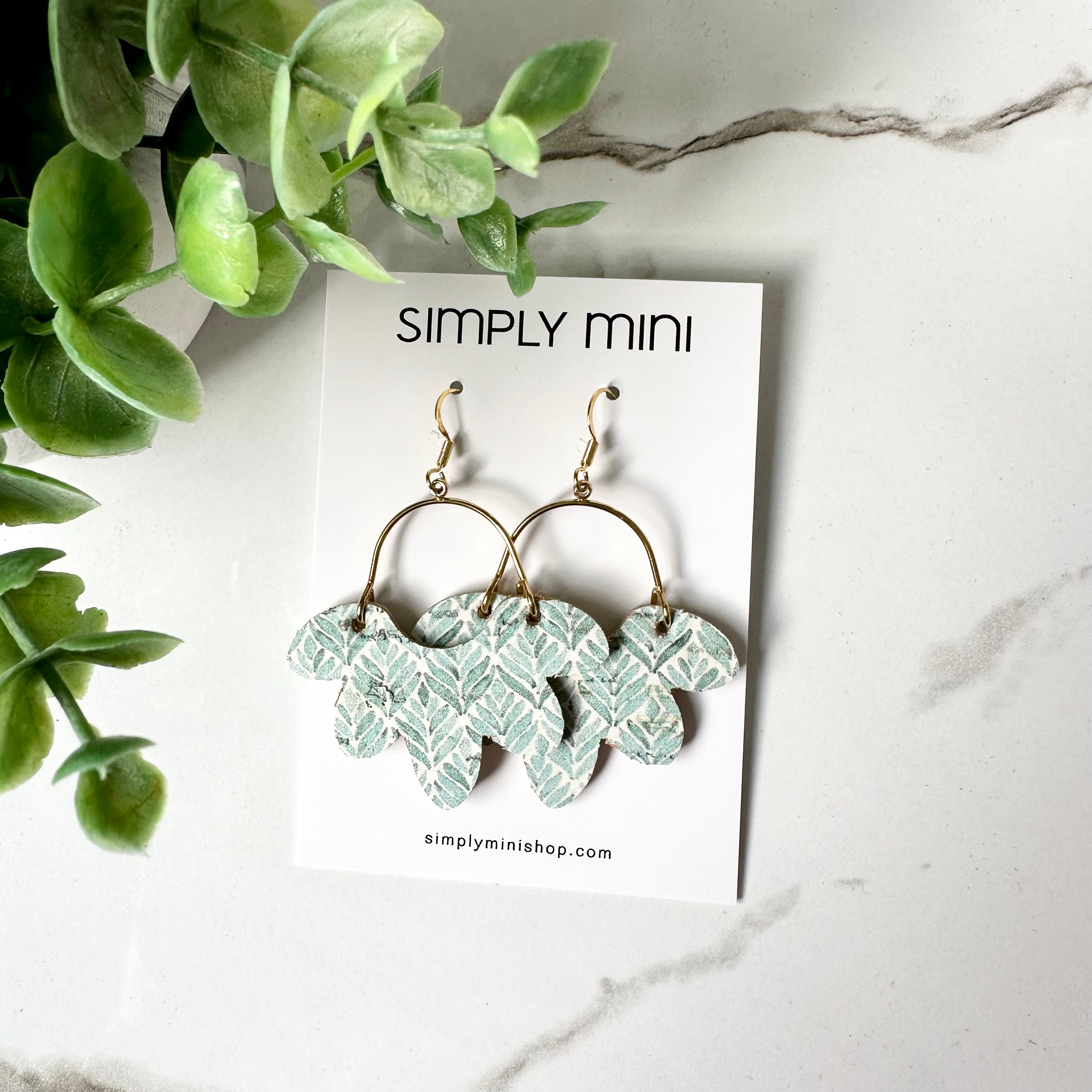 Petite Floral Drop Earrings (Multiple Colors)