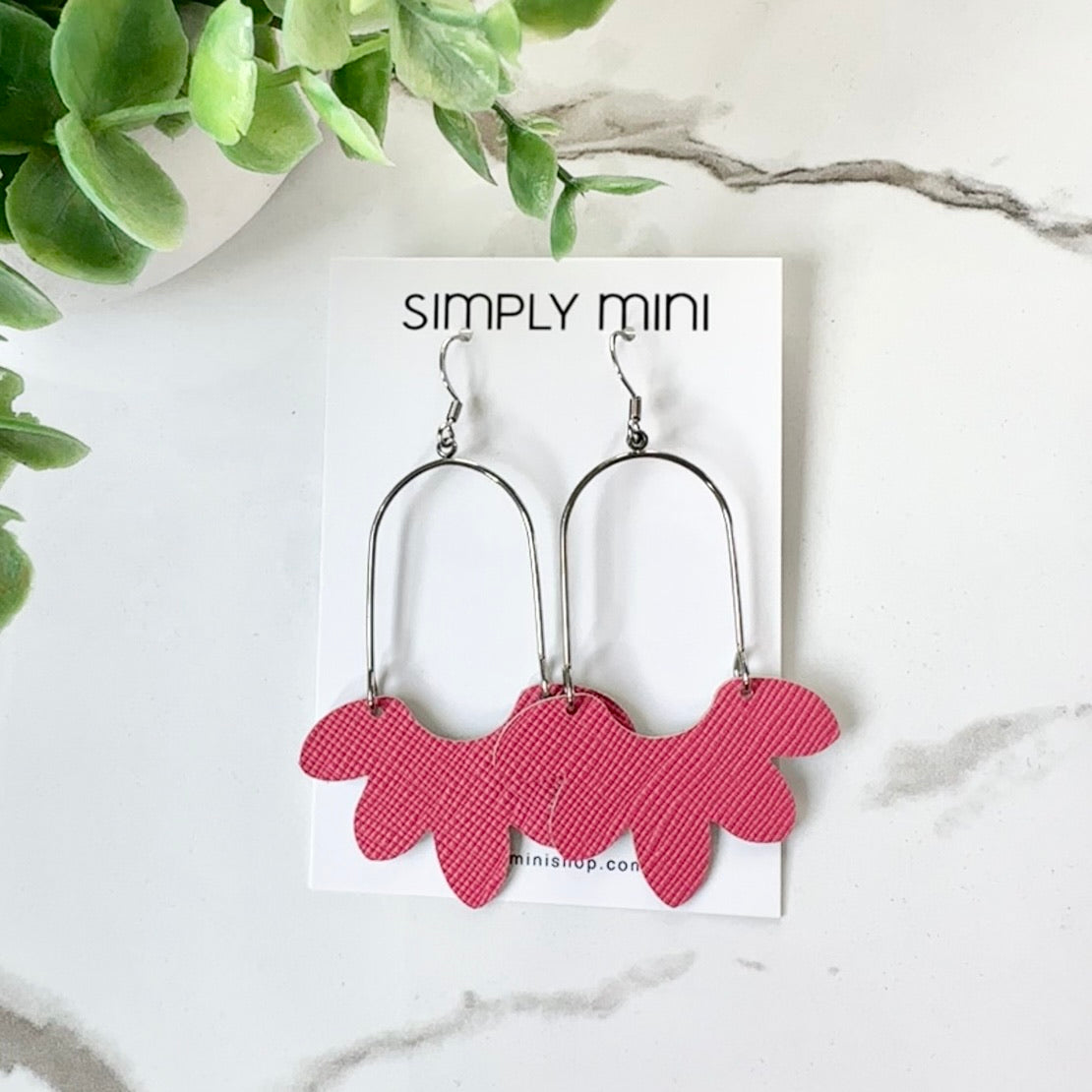 Floral Drop Earrings (Multiple Colors)