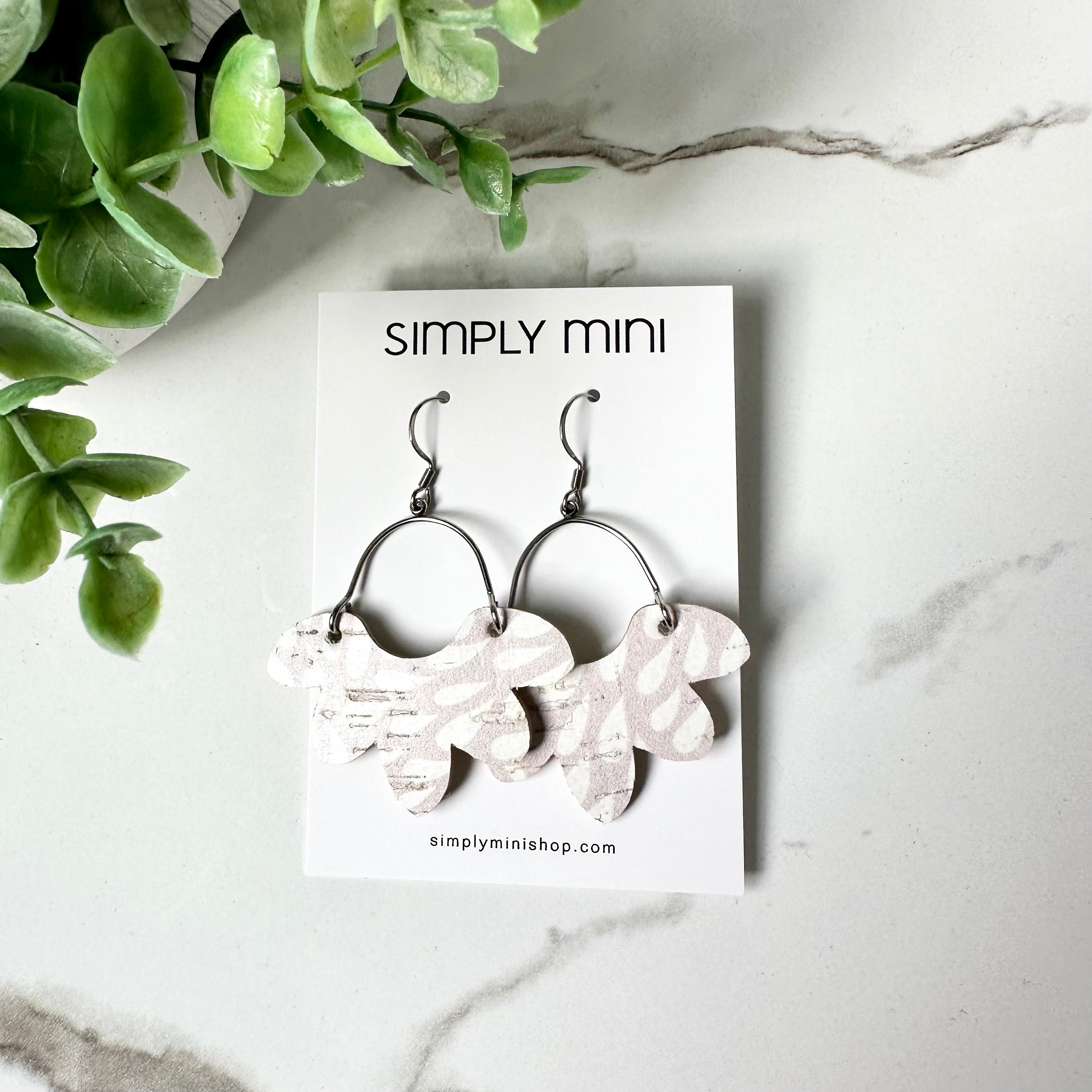 Petite Floral Drop Earrings (Multiple Colors)