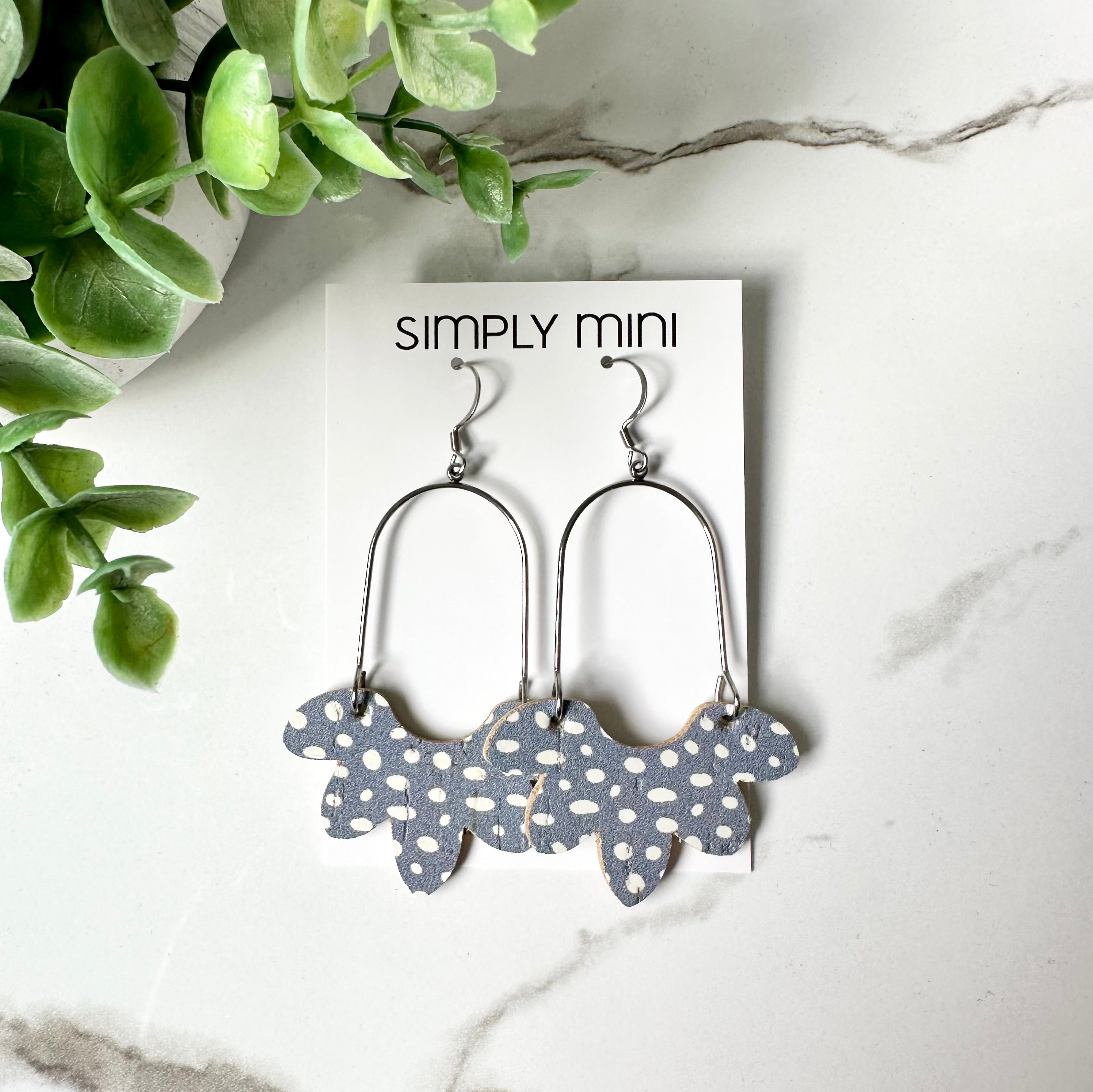 Floral Drop Earrings (Multiple Colors)