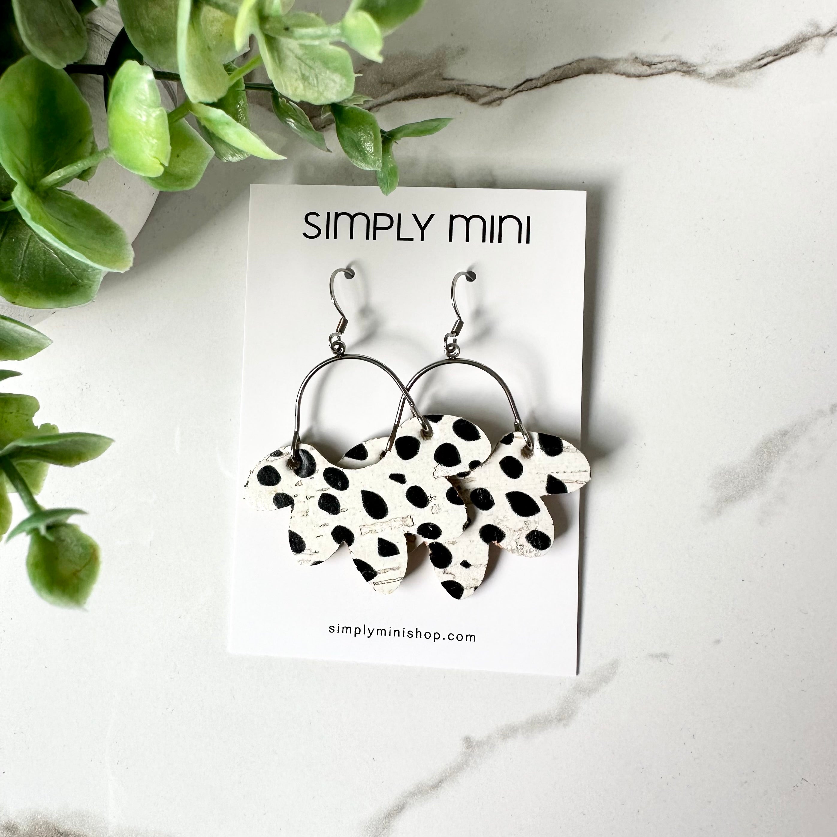 Petite Floral Drop Earrings (Multiple Colors)