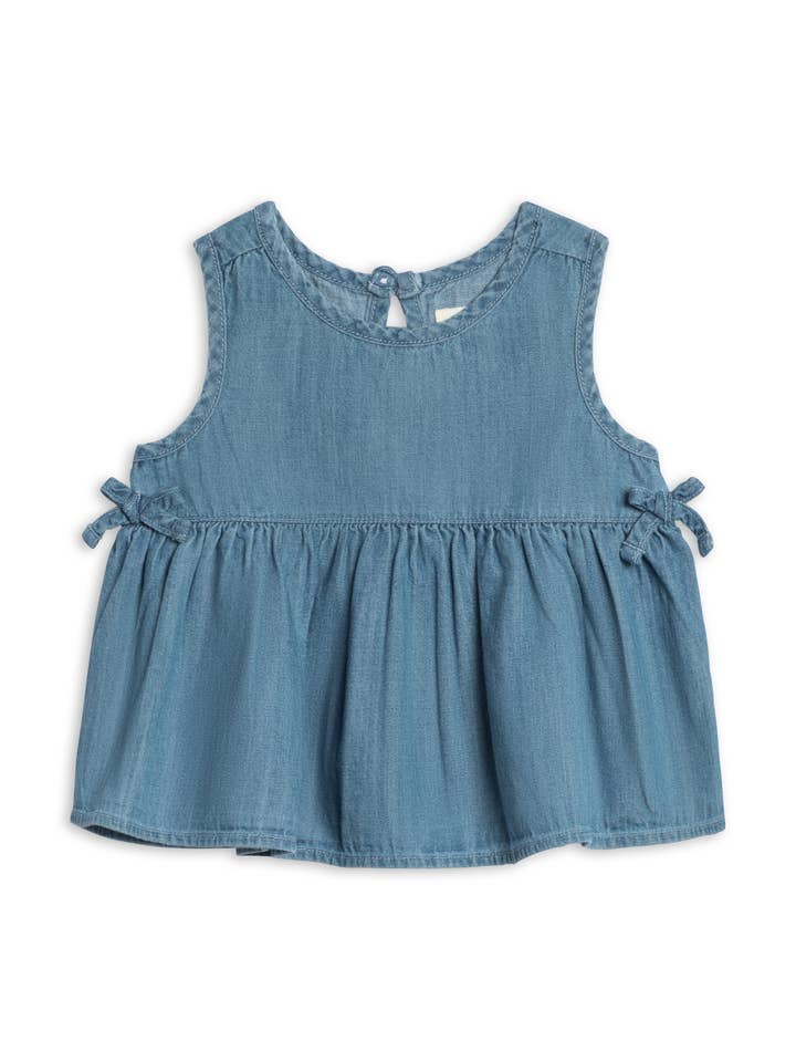 Chambray Bow Tank