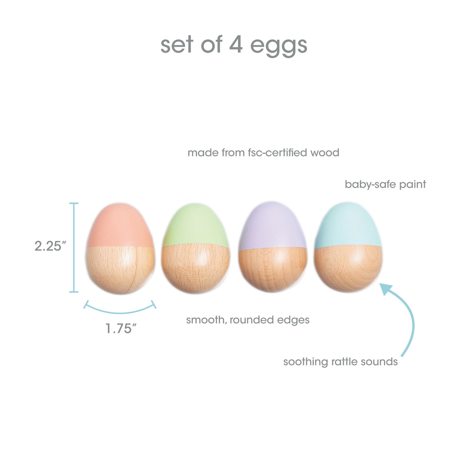 Wooden Egg Shakers