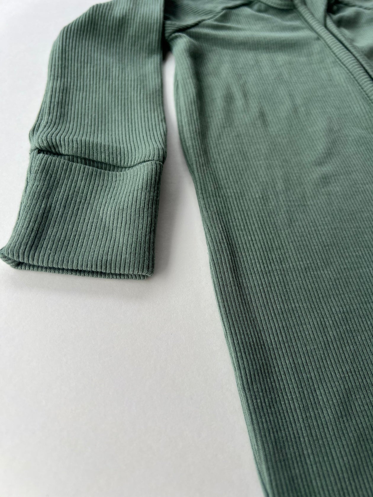 Ribbed Zip Romper