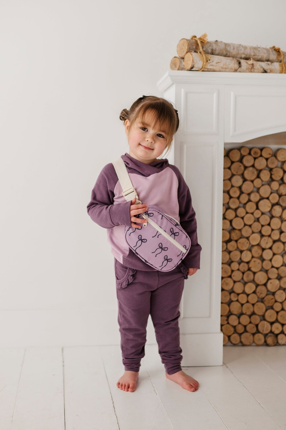 Plum Colorblock Hoodie