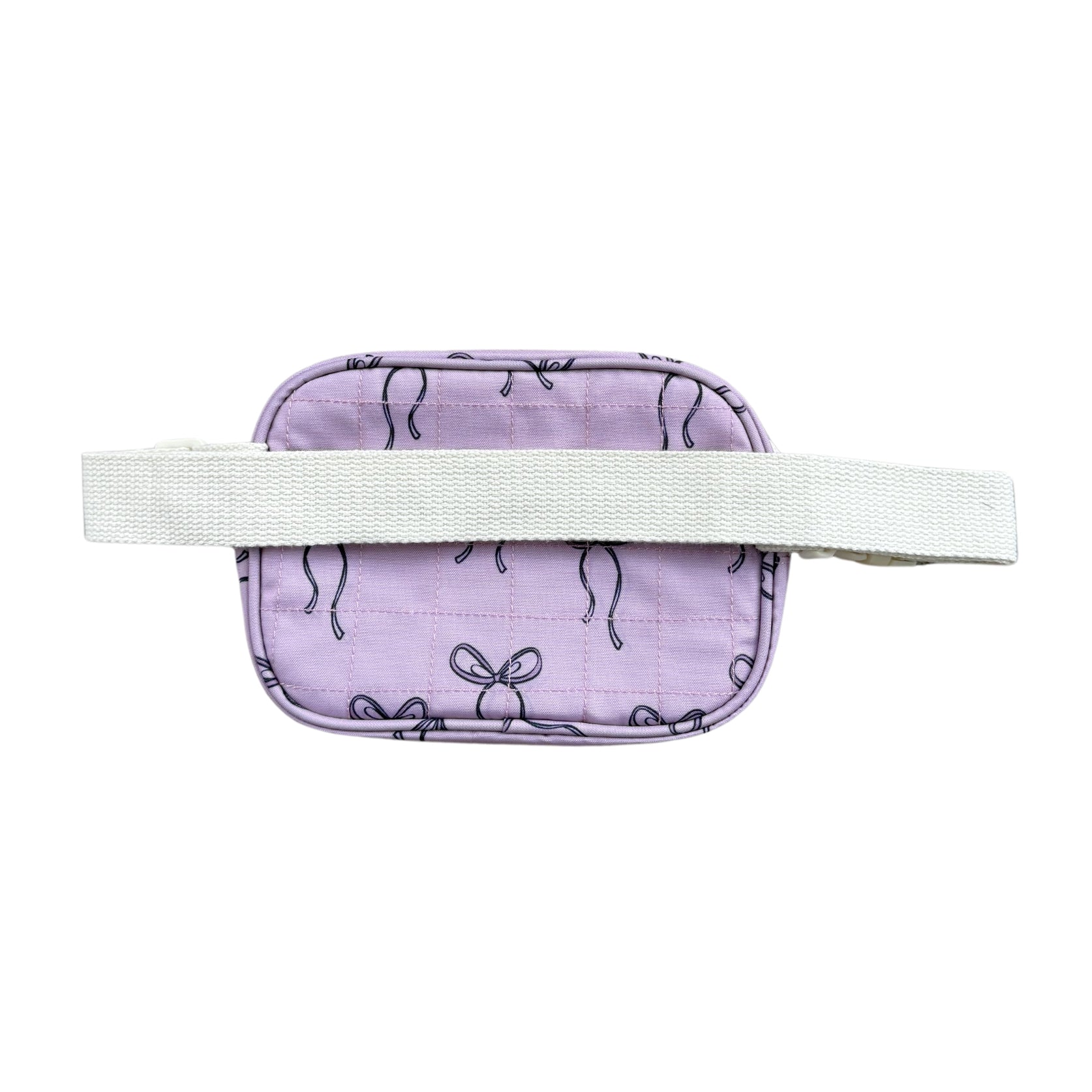 Mini Belt Bag in Purple Bows