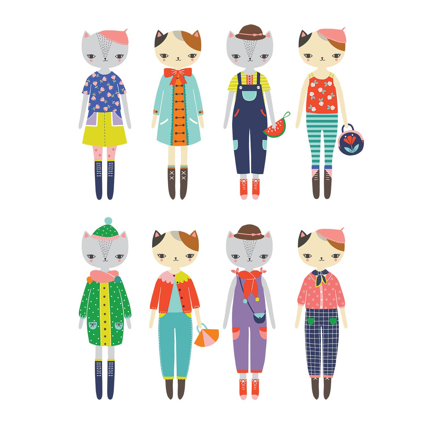 Magnetic Dress-Up - Cat Fashion