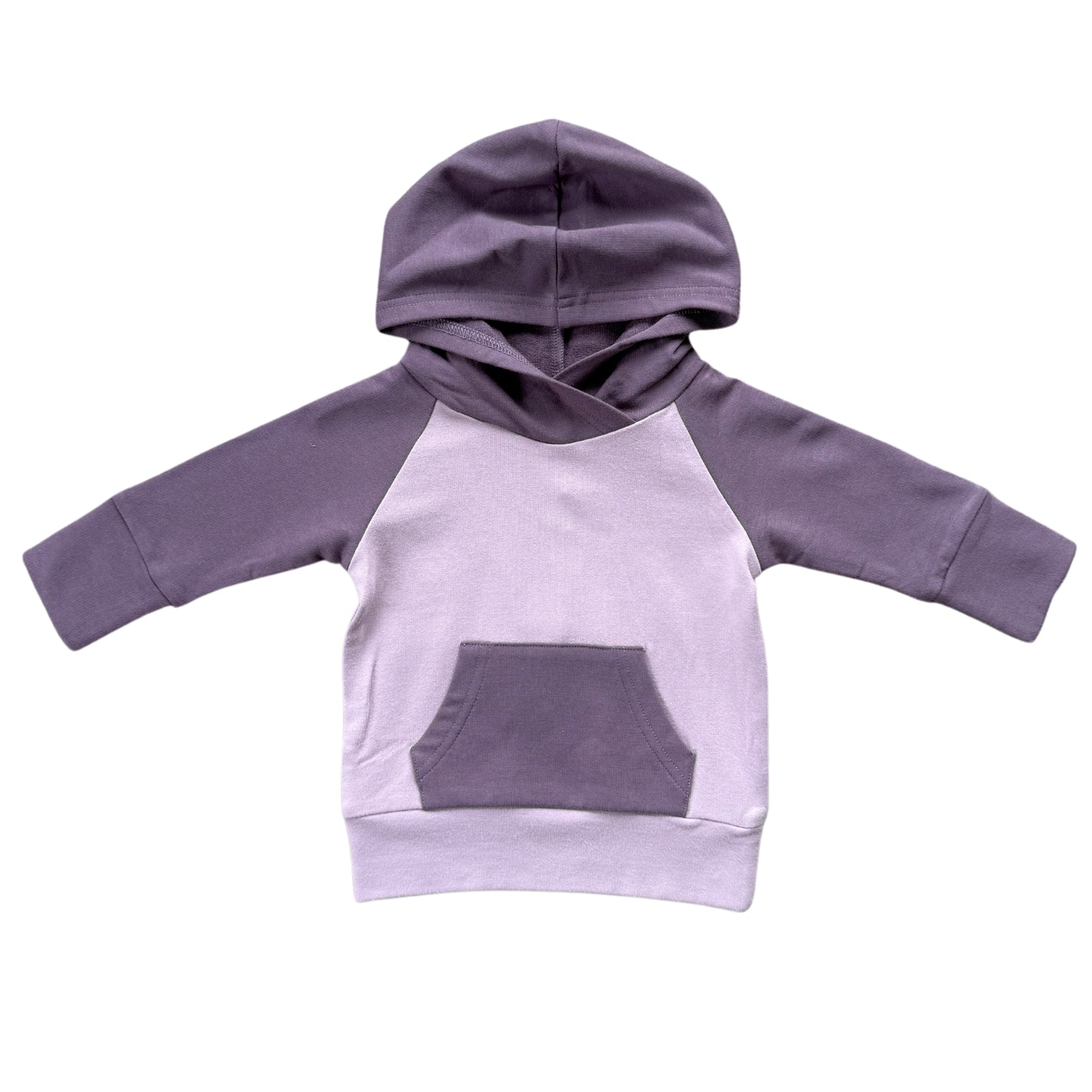 Plum Colorblock Hoodie