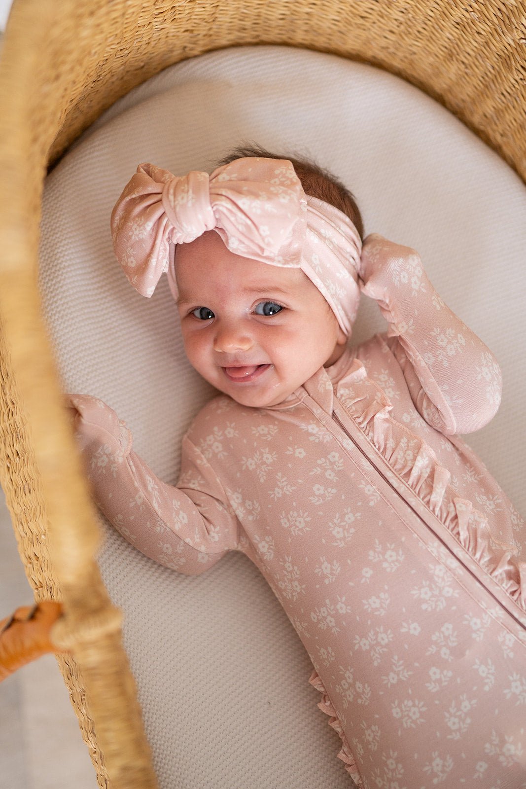 Blush Blossoms Ruffle Romper