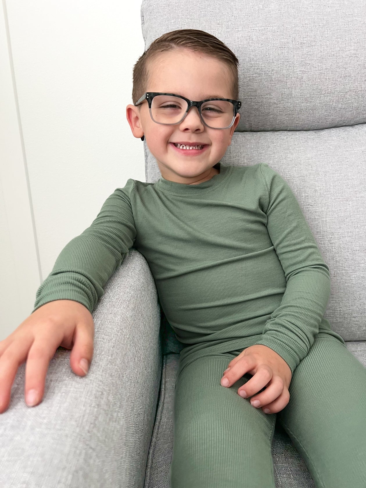 Ribbed Pajama Set