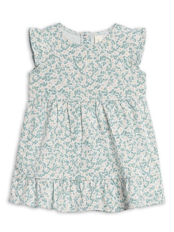 Powder Floral Tiered Dress
