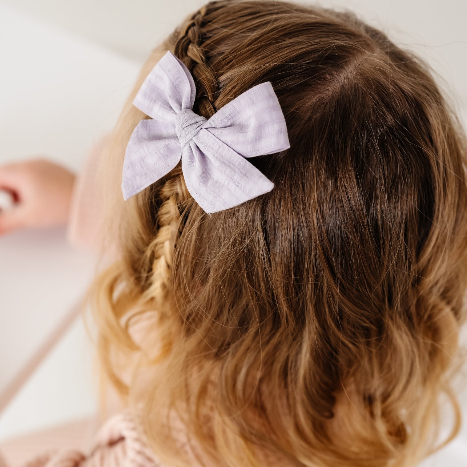 Lavender Bow Clip