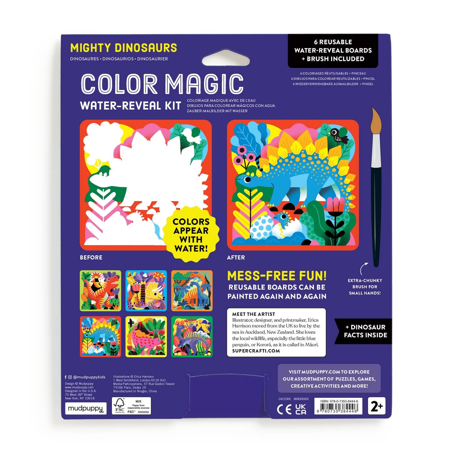 Color Magic Water Reveal Kit - Mighty Dinosaurs