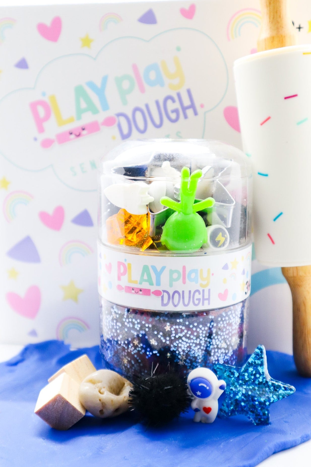 Play Dough Jar - Space