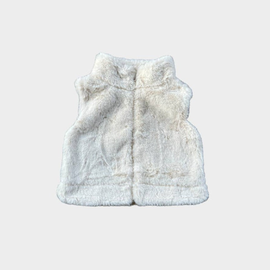 Cream Fur Vest