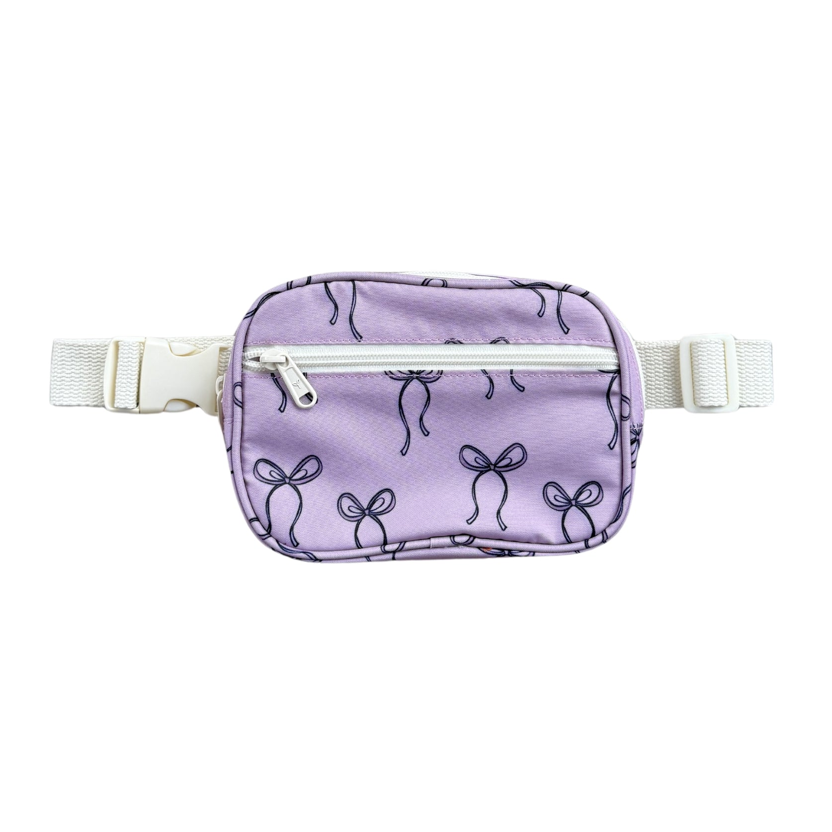 Mini Belt Bag in Purple Bows