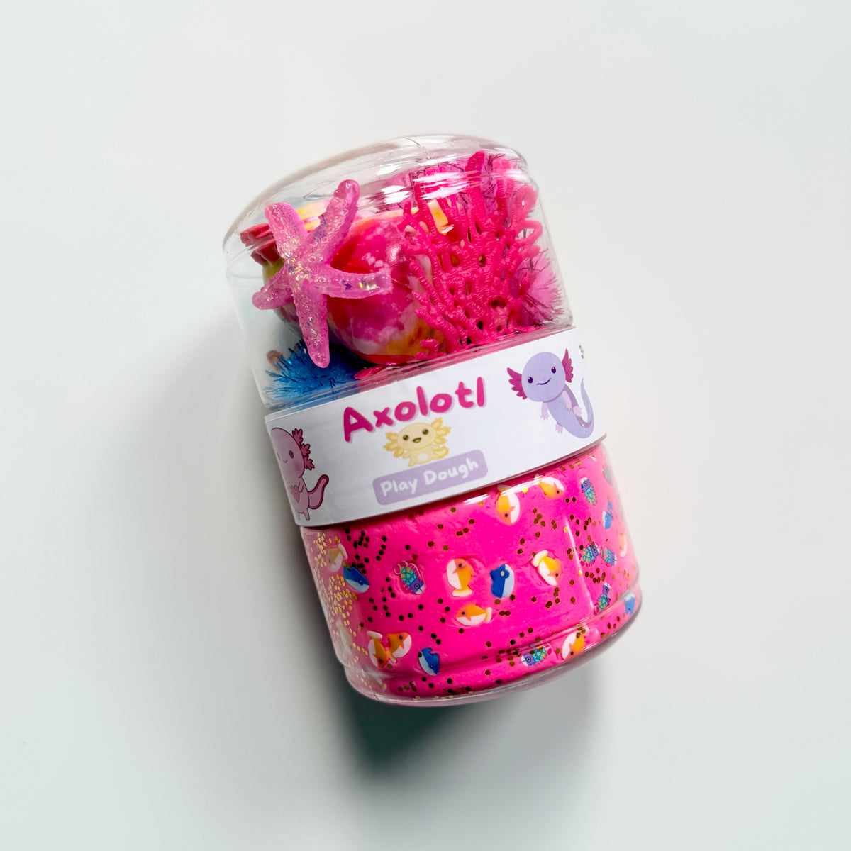 Play Dough Jar - Axolotl